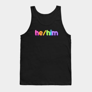 he/him jellybean design Tank Top